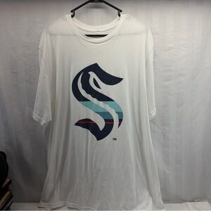 NHL White Tee with Bold Graphic